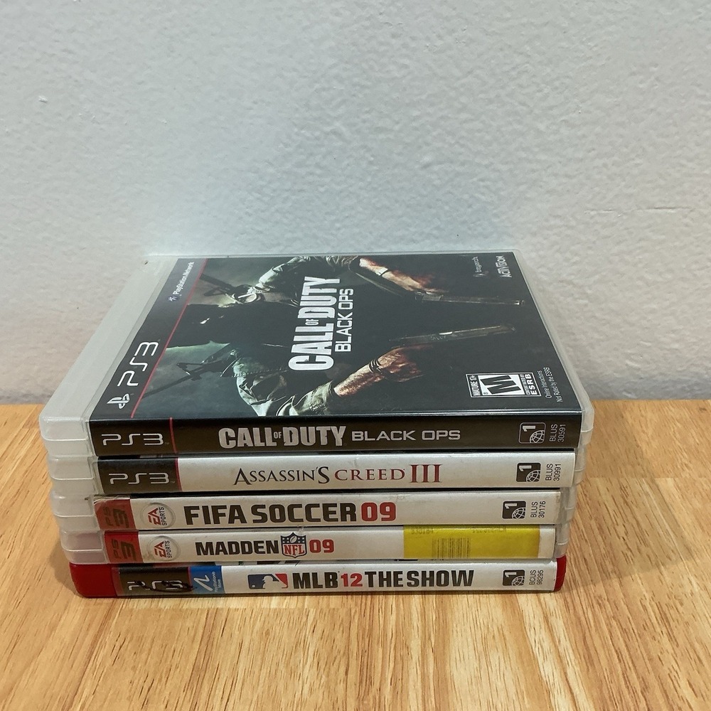 PlayStation‎ 3 Game Lot: Call of Duty Black Ops Madden Assassins Creed MLB FIFA - Picture 3 of 16